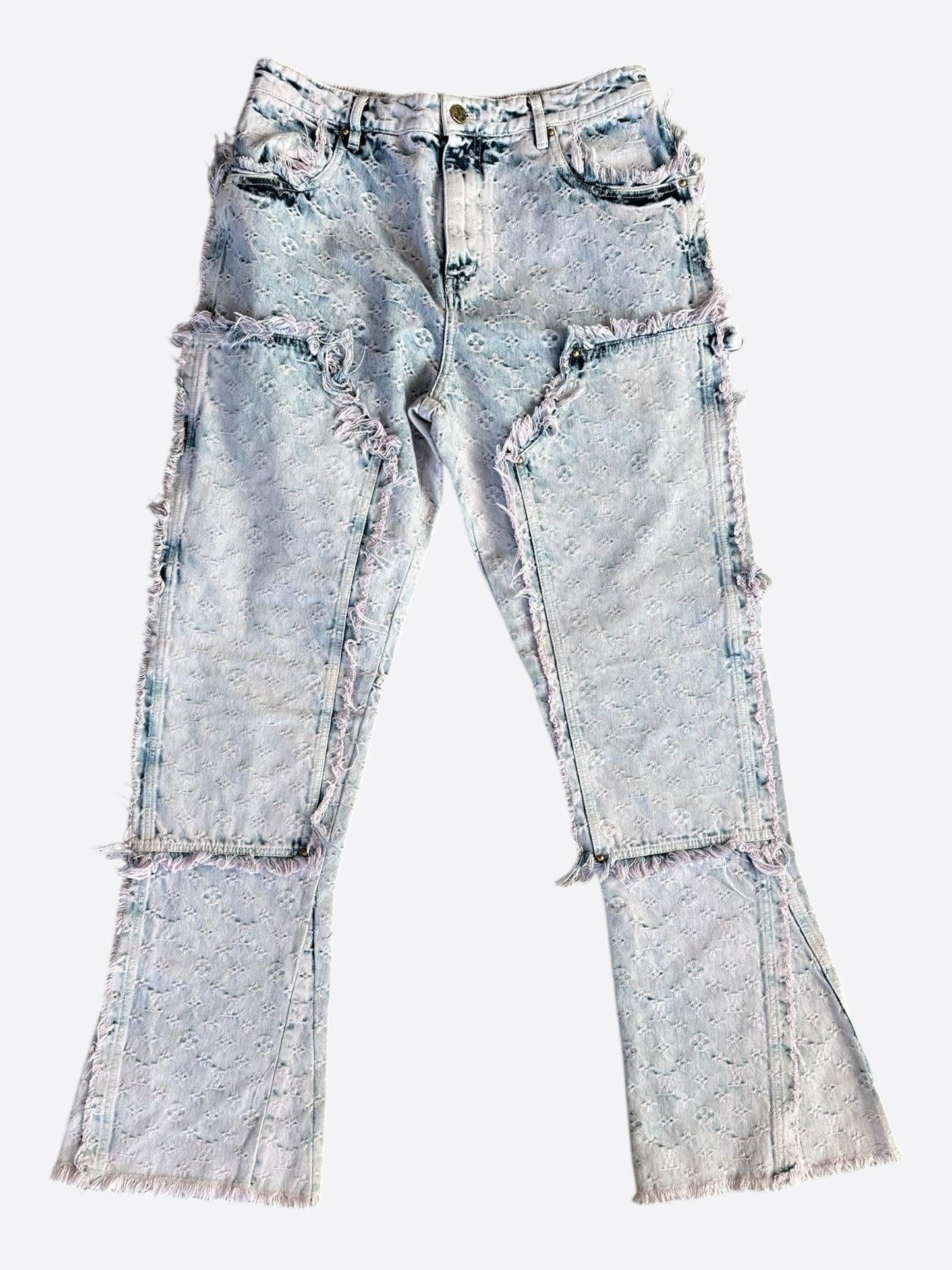 Louis Vuitton Purple & Blue Monogram Carpenter Jeans