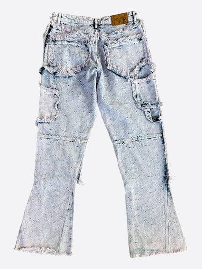Louis Vuitton Purple & Blue Monogram Carpenter Jeans