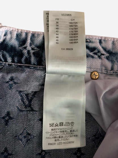 Louis Vuitton Purple & Blue Monogram Carpenter Jeans