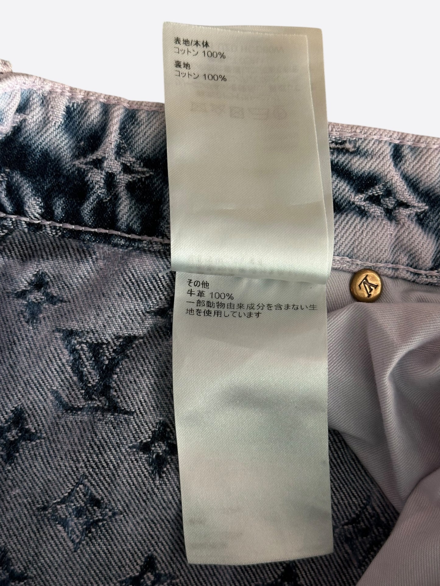 Louis Vuitton Purple & Blue Monogram Carpenter Jeans