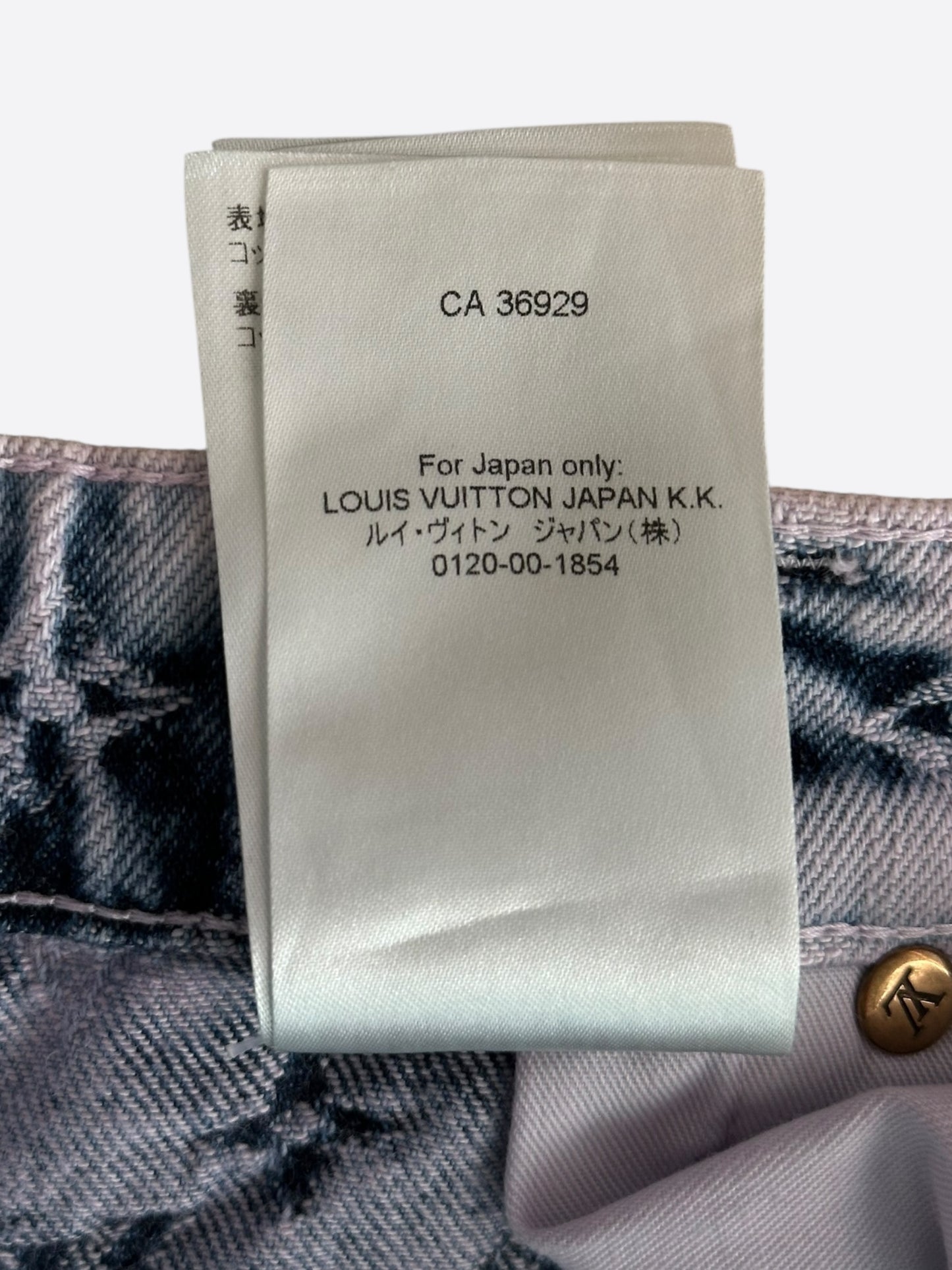 Louis Vuitton Purple & Blue Monogram Carpenter Jeans