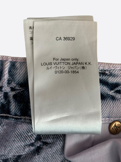 Louis Vuitton Purple & Blue Monogram Carpenter Jeans