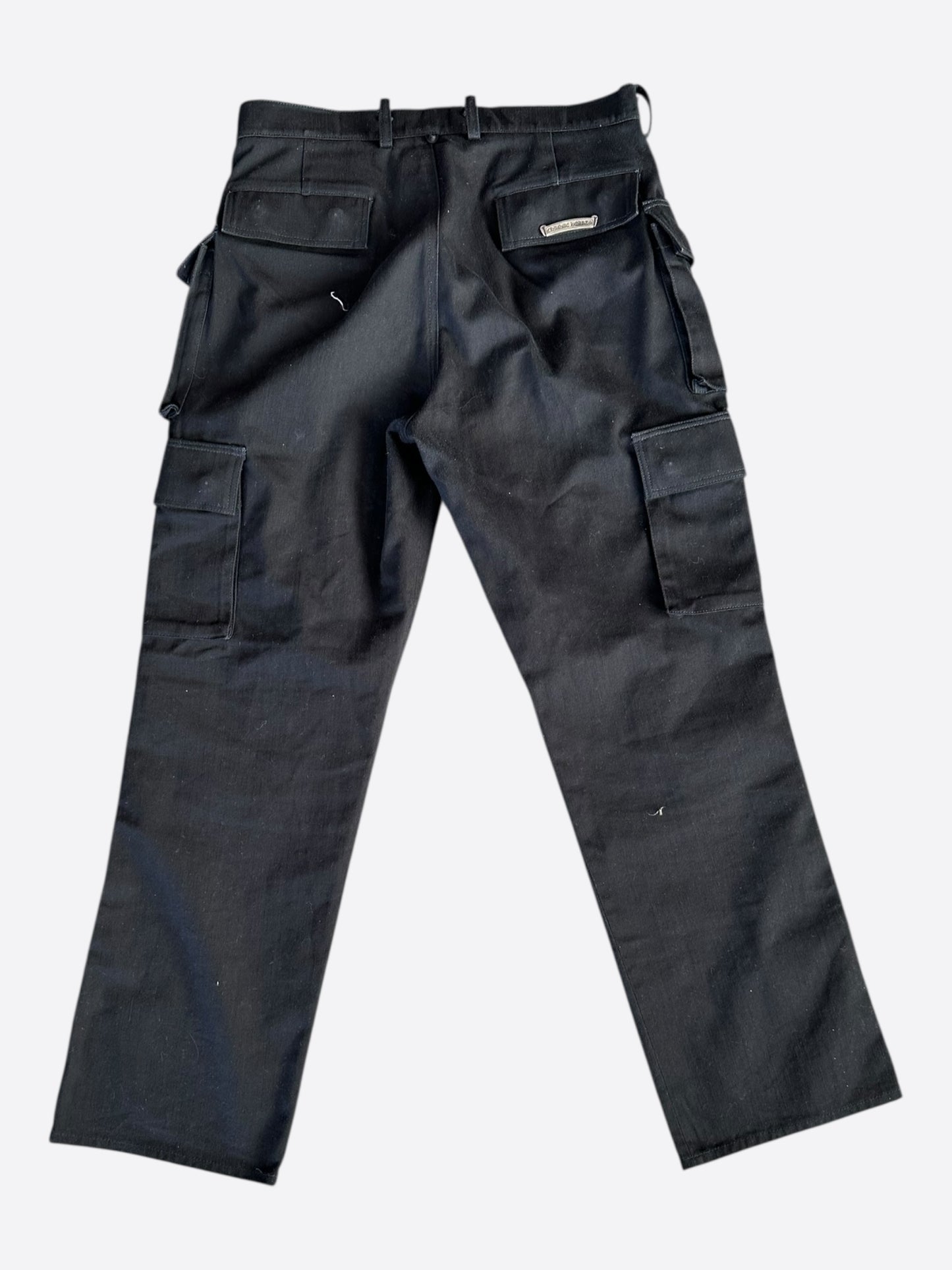 Chrome Hearts Black Fleur Cargo Pants