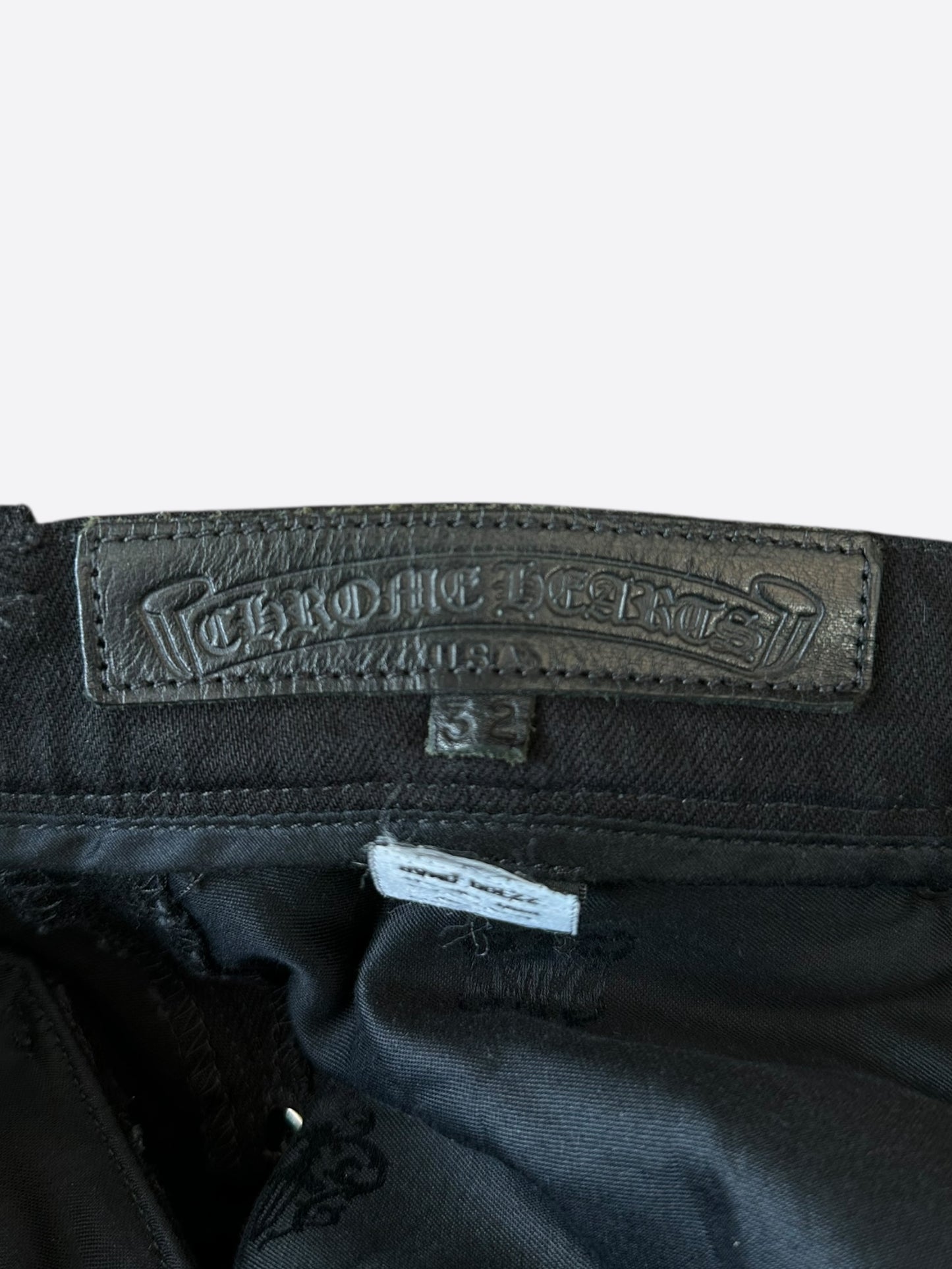 Chrome Hearts Black Fleur Cargo Pants