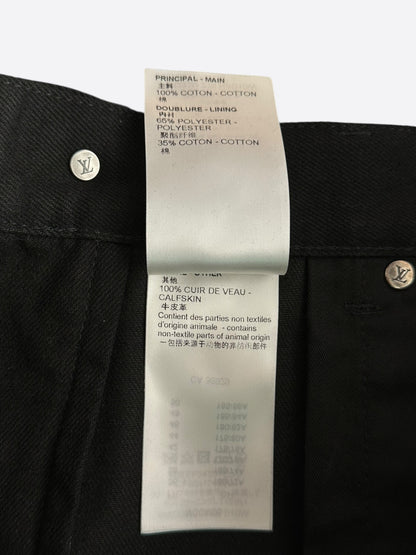 Louis Vuitton Black & Multicolor Graphic Cargo Pants