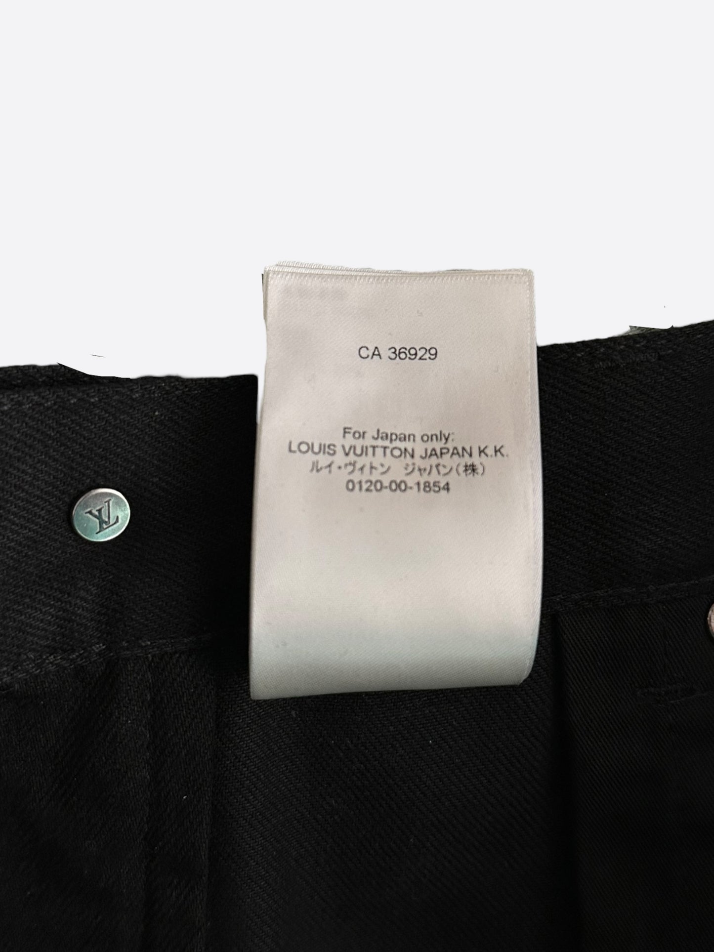 Louis Vuitton Black & Multicolor Graphic Cargo Pants