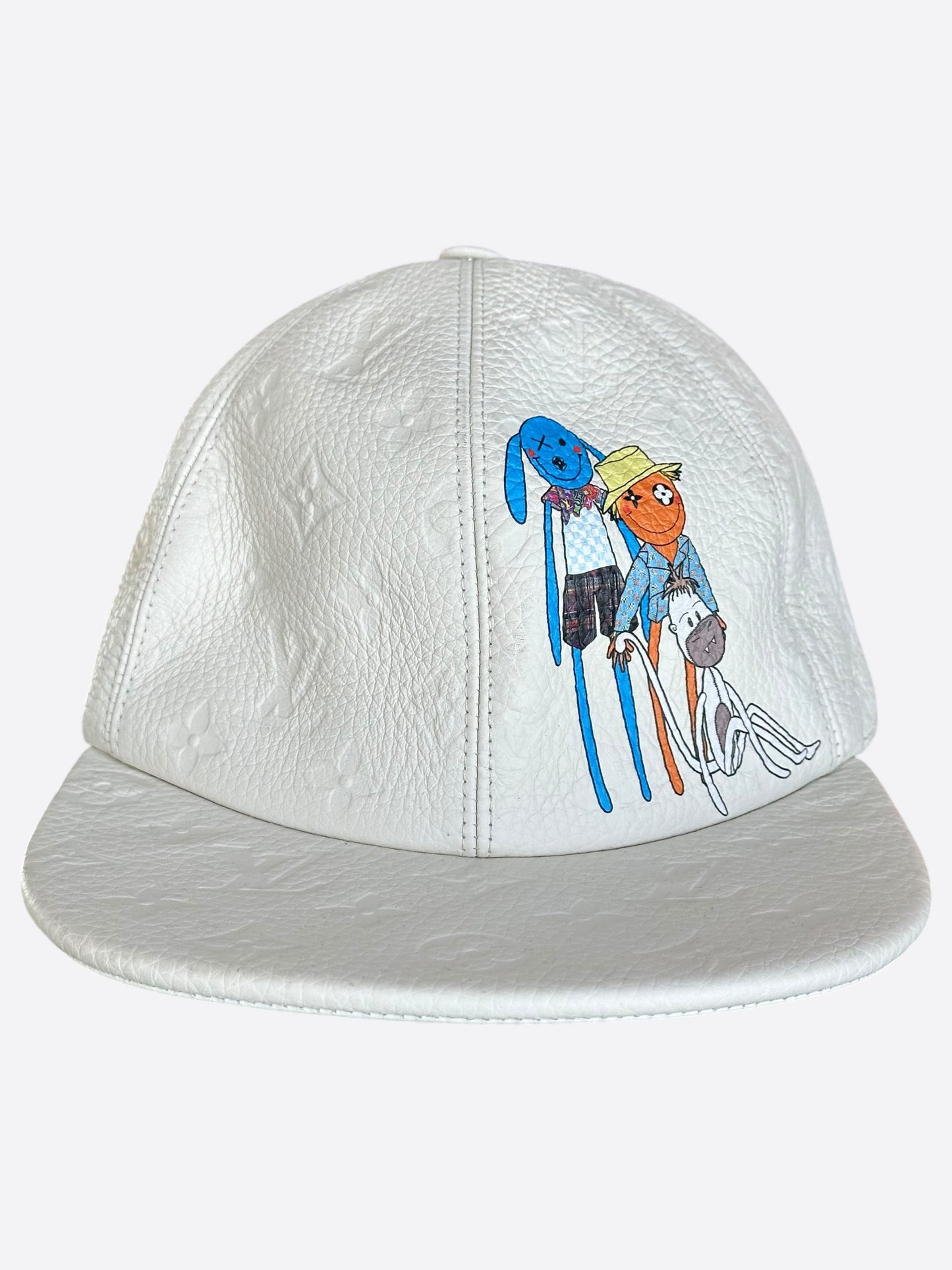 Louis Vuitton White Taurillon Monogram Friends Hat