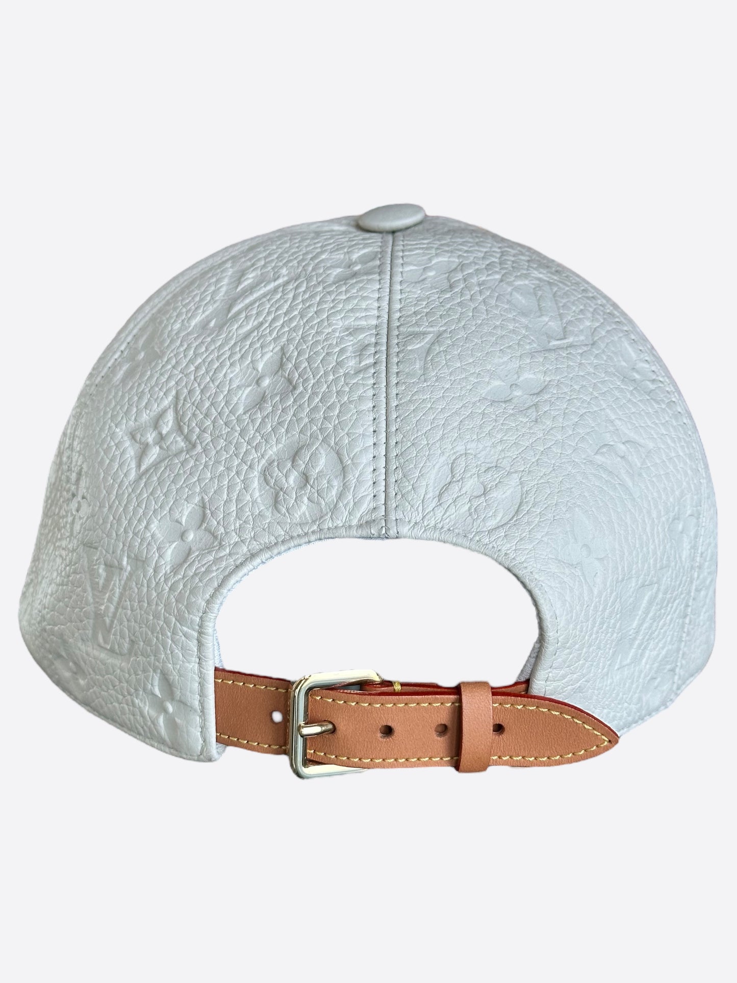 Louis Vuitton White Taurillon Monogram Friends Hat