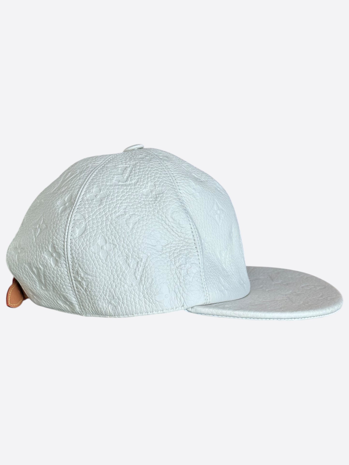 Louis Vuitton White Taurillon Monogram Friends Hat