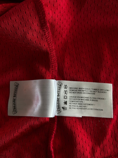 Chrome Hearts Matty Boy Red Form Mesh Jersey T-Shirt