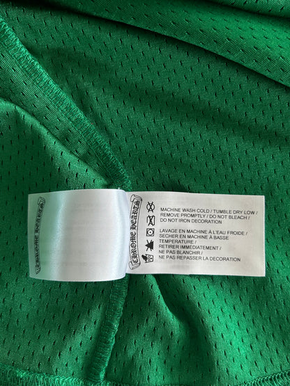 Chrome Hearts Green & Yellow Logo Mesh Jersey T-Shirt