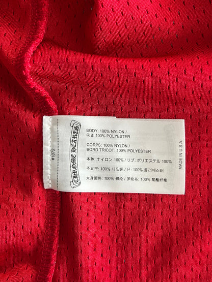 Chrome Hearts Matty Boy Red Form Mesh Jersey Longsleeve T-Shirt