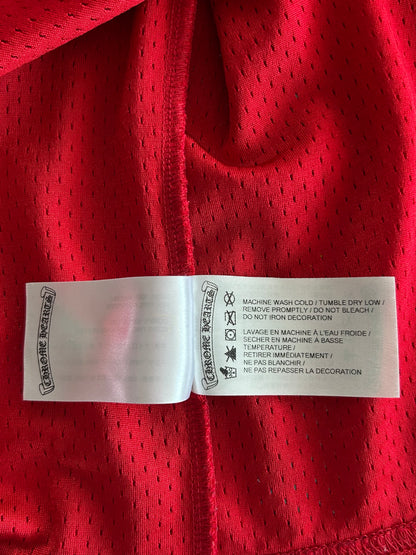 Chrome Hearts Matty Boy Red Form Mesh Jersey Longsleeve T-Shirt