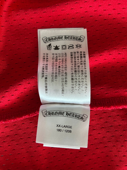 Chrome Hearts Matty Boy Red Form Mesh Jersey Longsleeve T-Shirt