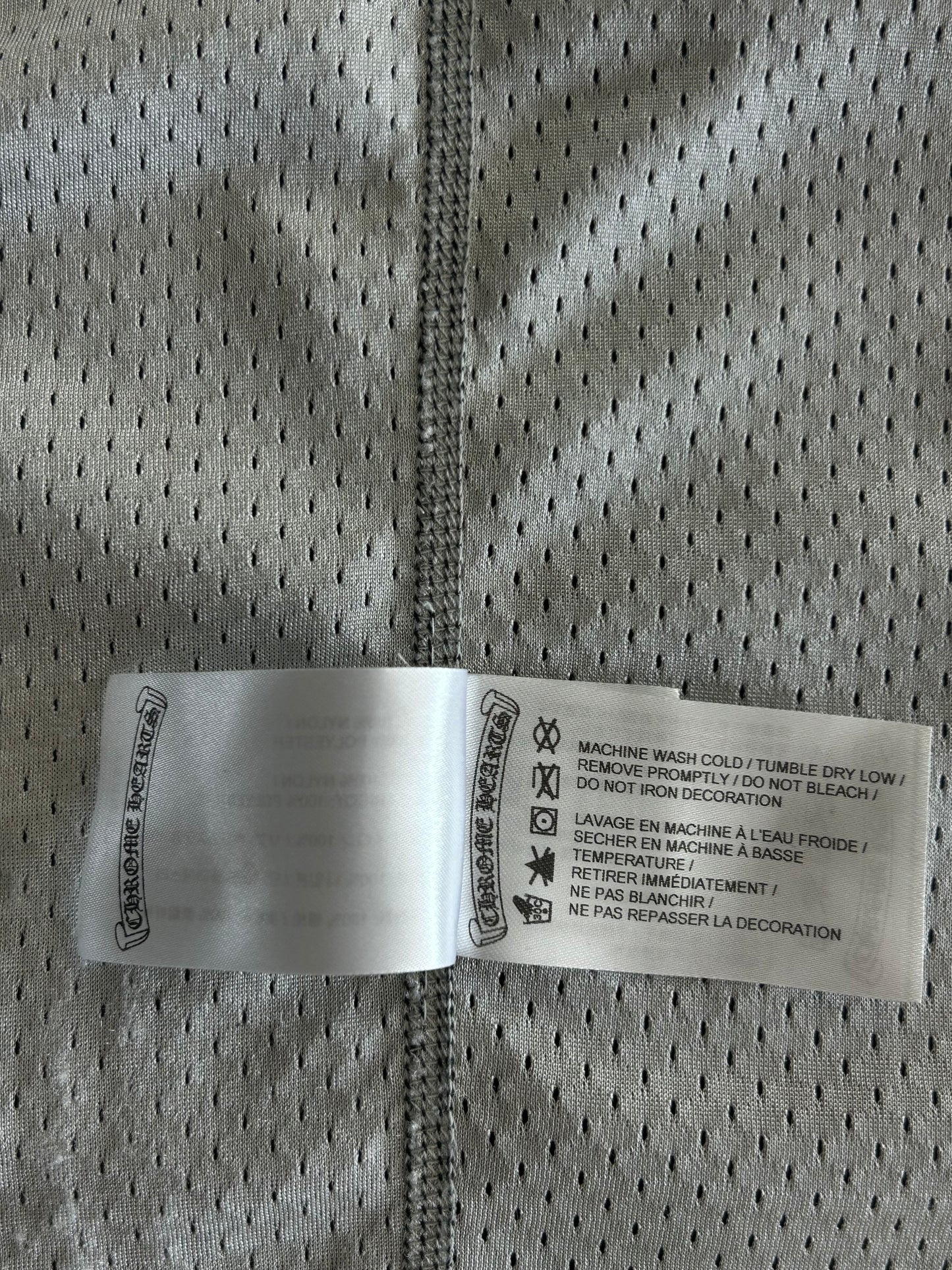 Chrome Hearts Black & White Logo Reversible Mesh Jersey