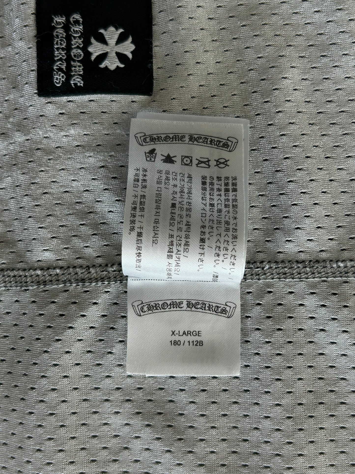 Chrome Hearts Black & White Logo Reversible Mesh Jersey