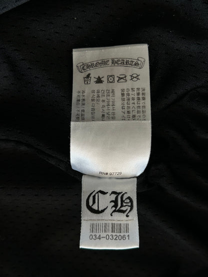 Chrome Hearts Black & White Logo Mesh Shorts