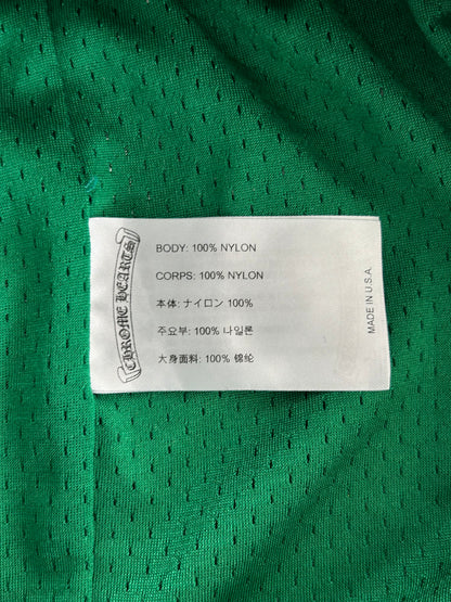 Chrome Hearts Green & Yellow Floral Nylon Mesh Trackpants