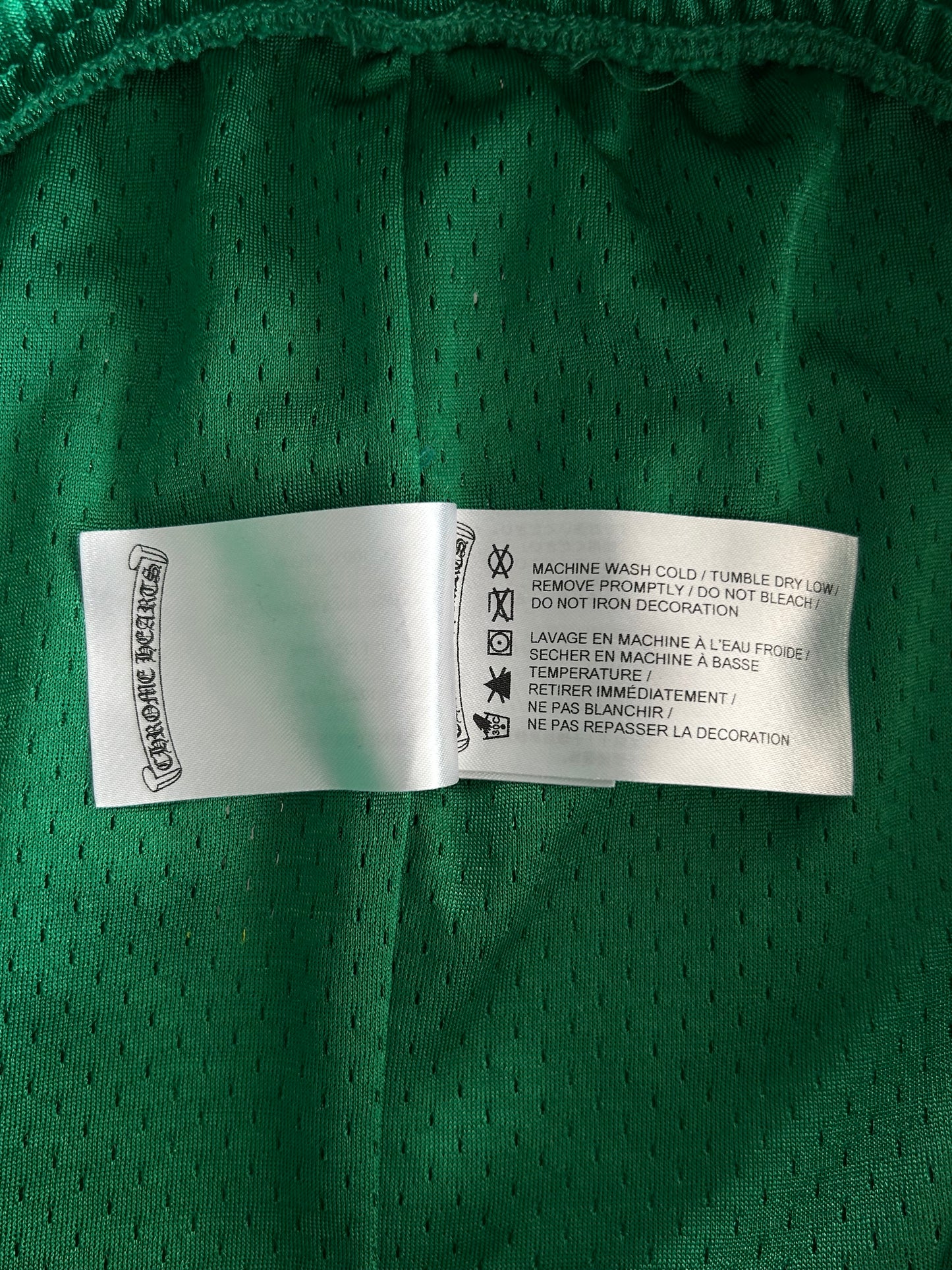 Chrome Hearts Green & Yellow Floral Nylon Mesh Trackpants