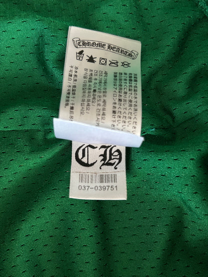 Chrome Hearts Green & Yellow Floral Nylon Mesh Trackpants