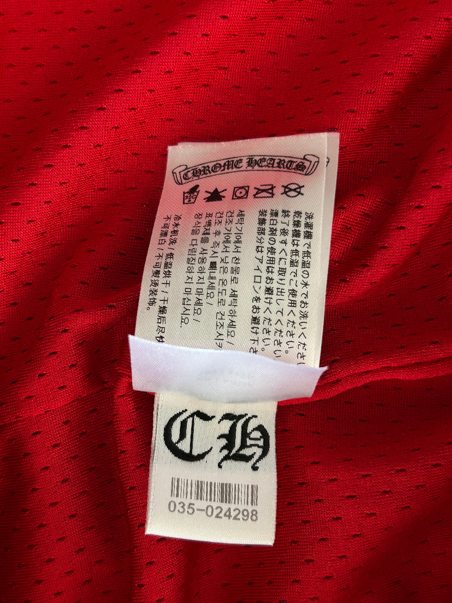 Chrome Hearts Matty Boy Red ‘99 Team’ Logo Mesh Shorts