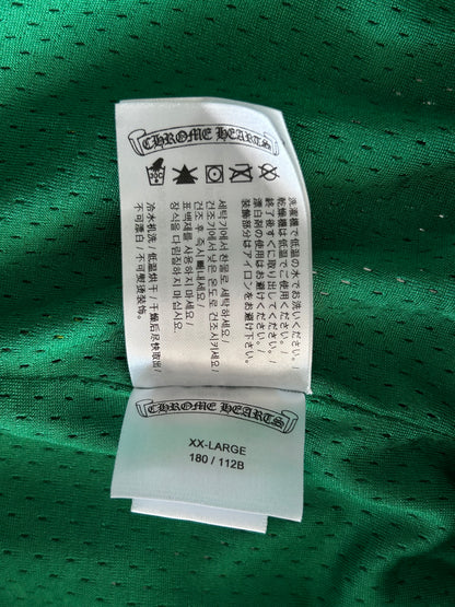 Chrome Hearts Green & Yellow Logo Mesh Shorts