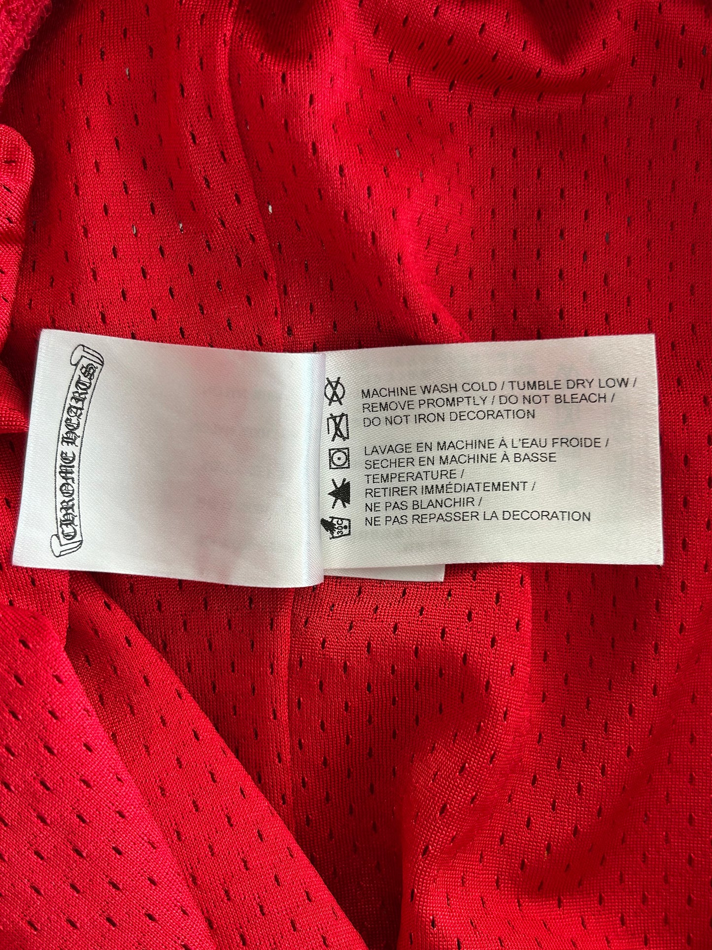 Chrome Hearts Matty Boy Red Form Mesh Trackpants