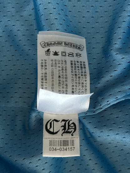 Chrome Hearts Blue & White Logo Mesh Shorts