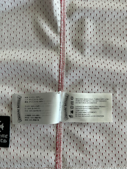 Chrome Hearts Matty Boy Red & White Team Form Reversible Mesh Jersey