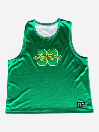 Chrome Hearts Green & White Logo Reversible Mesh Jersey