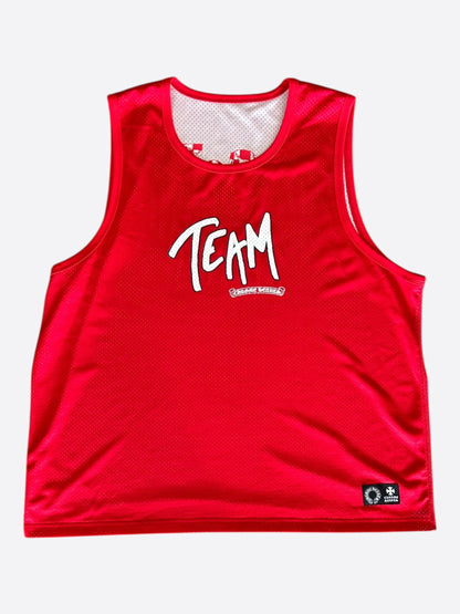 Chrome Hearts Matty Boy Red & White Team Form Reversible Mesh Jersey