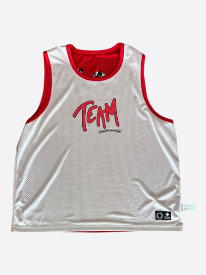 Chrome Hearts Matty Boy Red & White Team Form Reversible Mesh Jersey