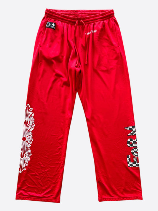 Chrome Hearts Matty Boy Red Form Mesh Trackpants
