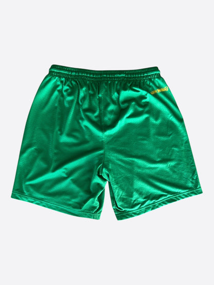 Chrome Hearts Green & Yellow Logo Mesh Shorts