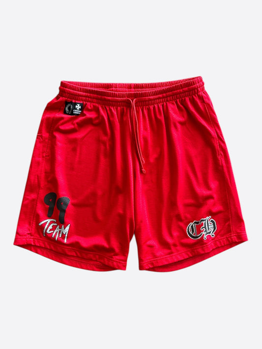 Chrome Hearts Matty Boy Red ‘99 Team’ Logo Mesh Shorts