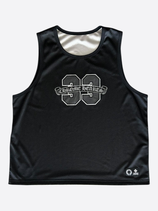 Chrome Hearts Black & White Logo Reversible Mesh Jersey