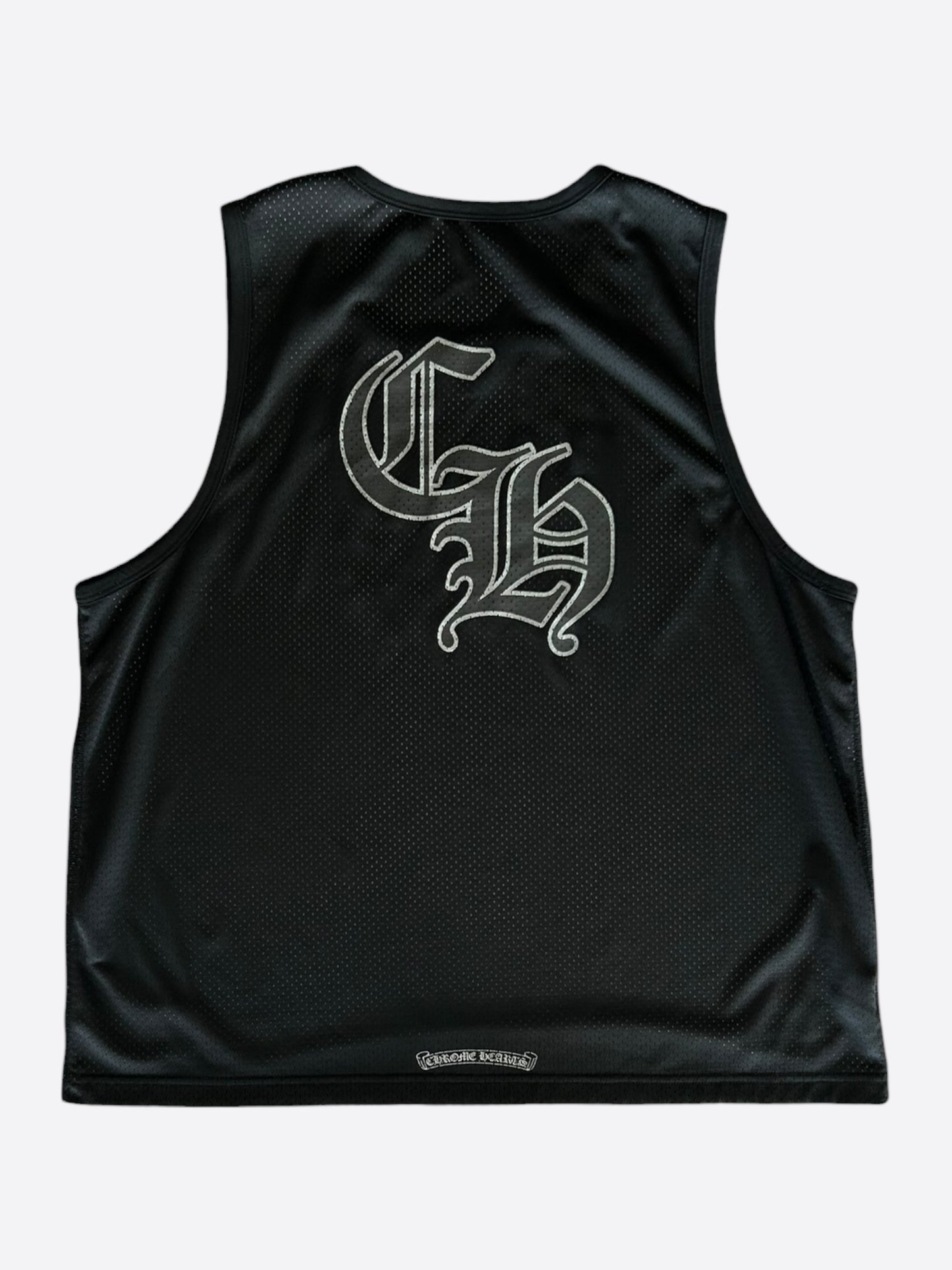 Chrome Hearts Black & White Logo Reversible Mesh Jersey