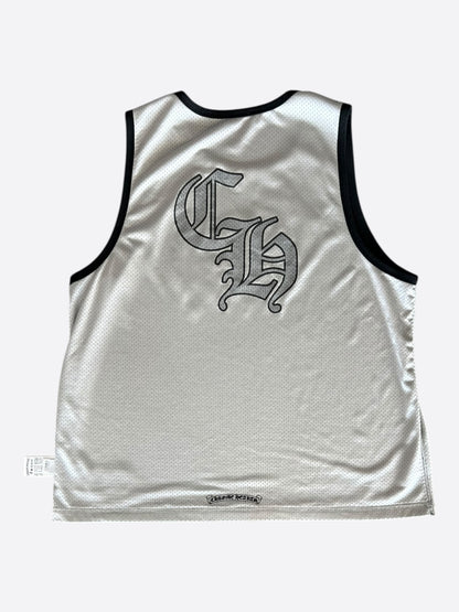Chrome Hearts Black & White Logo Reversible Mesh Jersey