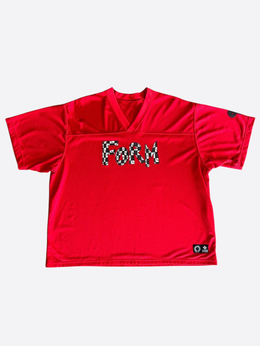 Chrome Hearts Matty Boy Red Form Mesh Jersey T-Shirt