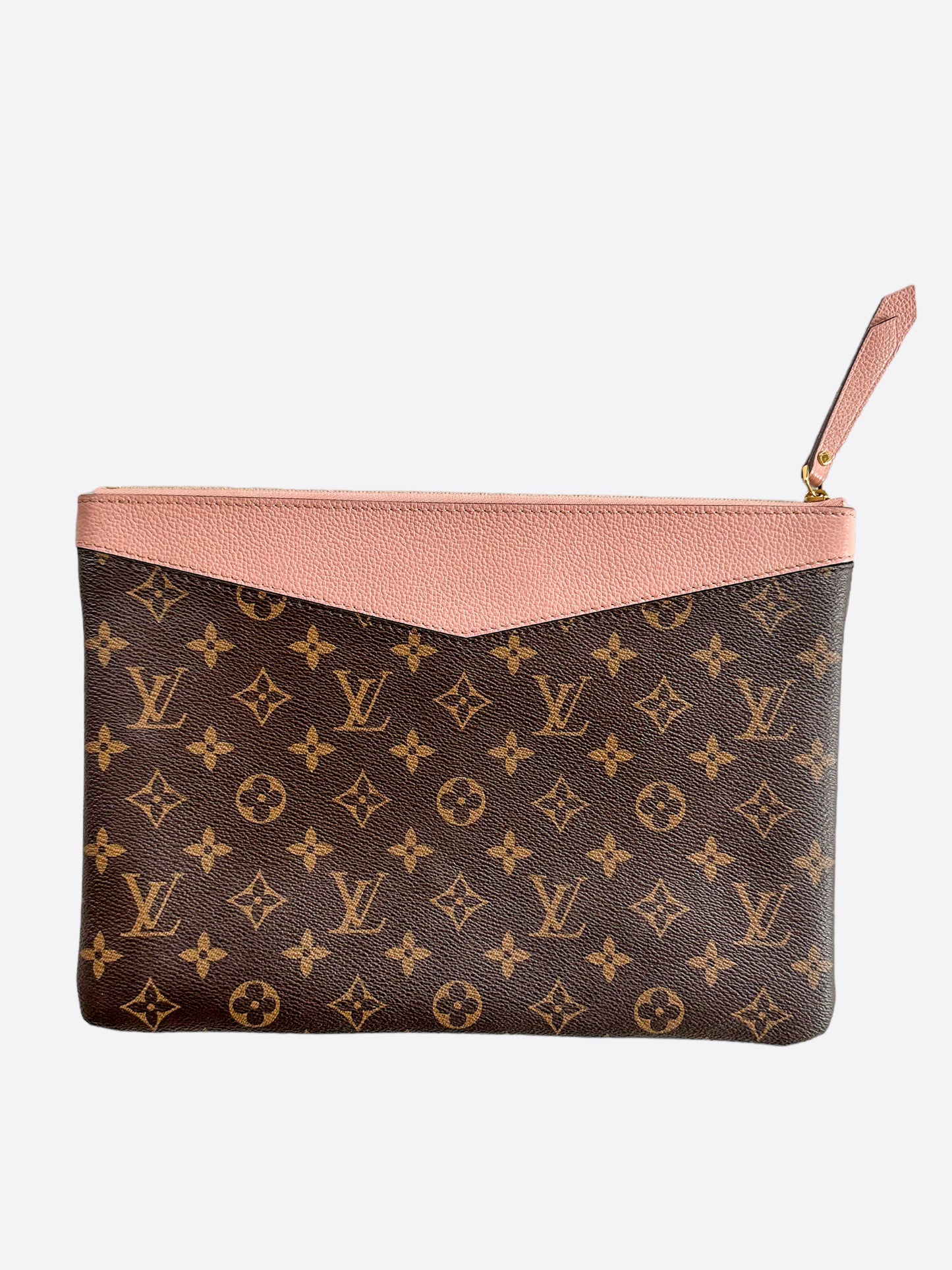 Louis Vuitton Brown & Pink Monogram Daily Pouch