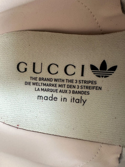 Gucci Adidas Red & White Gazelle Sneakers