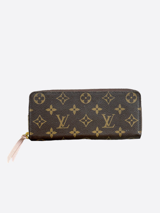 Louis Vuitton Brown Monogram Clemence Wallet