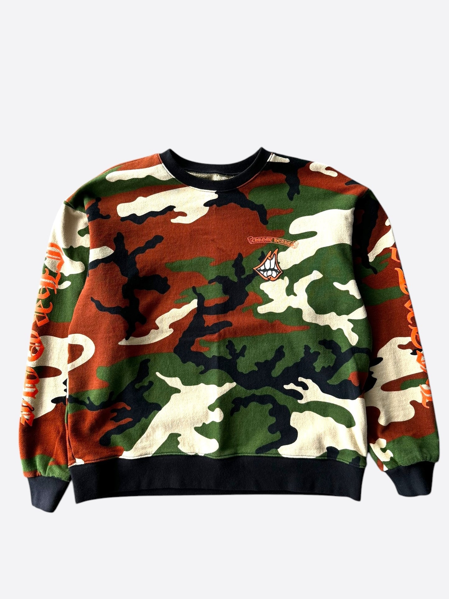 Chrome Hearts Matty Boy Camouflage Caution Sweater