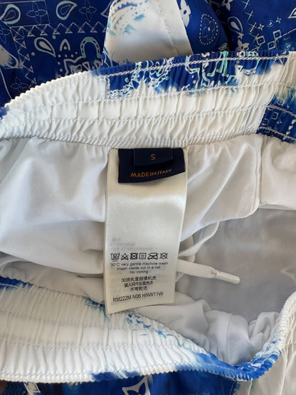 Louis Vuitton Blue Monogram Bandana Swimshorts