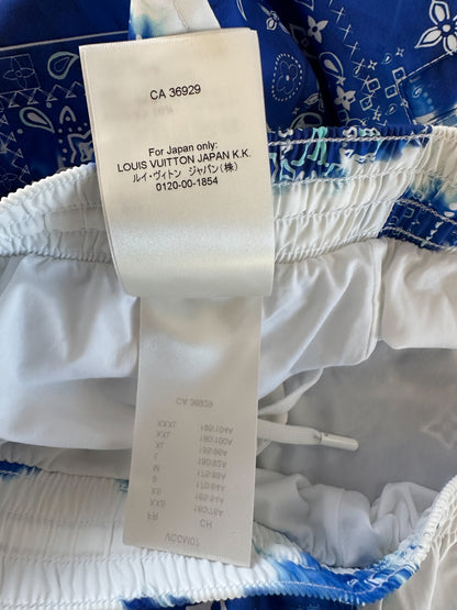 Louis Vuitton Blue Monogram Bandana Swimshorts