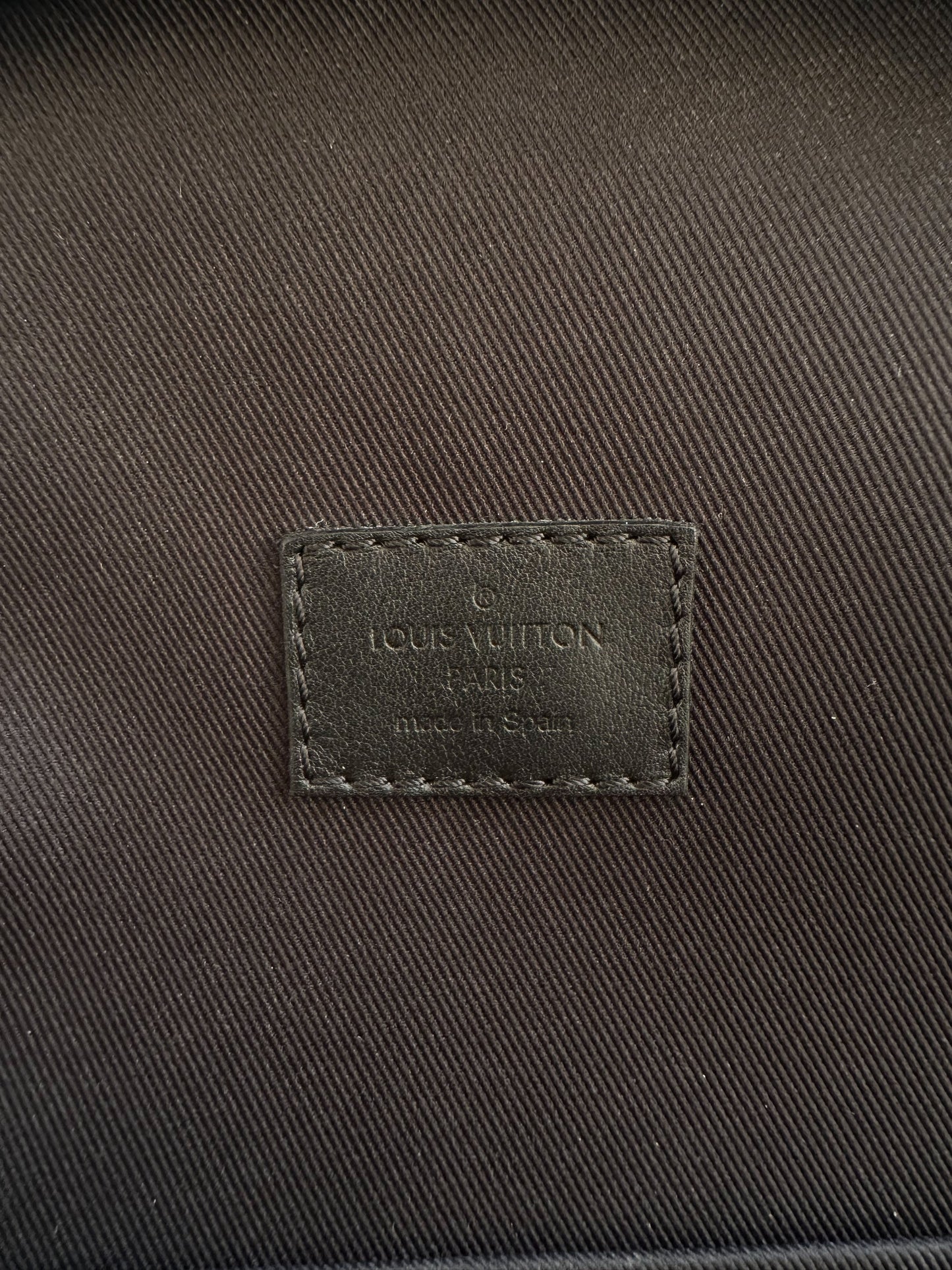 Louis Vuitton Black Shadow Monogram Racer Sling Bag