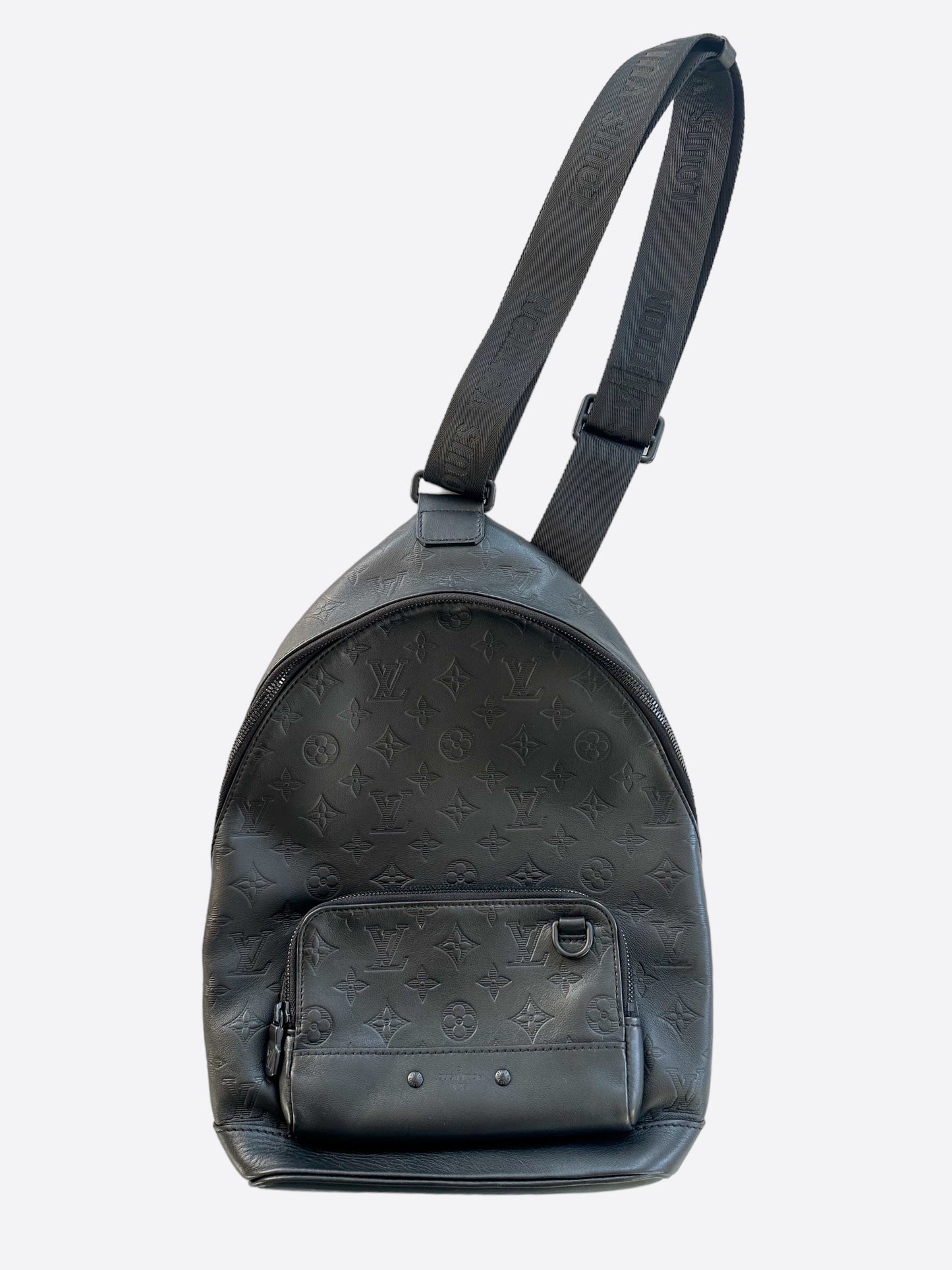 Louis Vuitton Black Shadow Monogram Racer Sling Bag