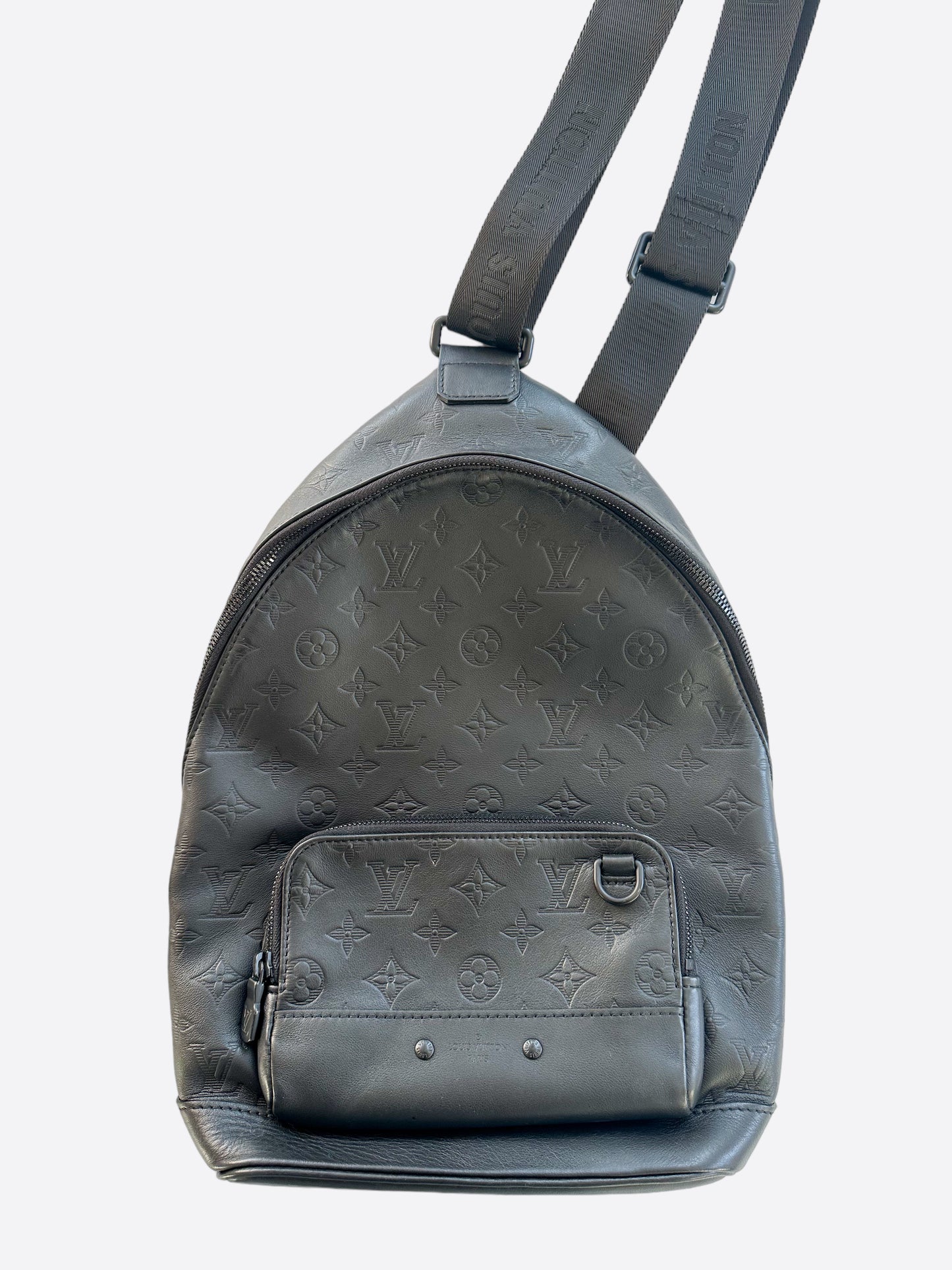 Louis Vuitton Black Shadow Monogram Racer Sling Bag