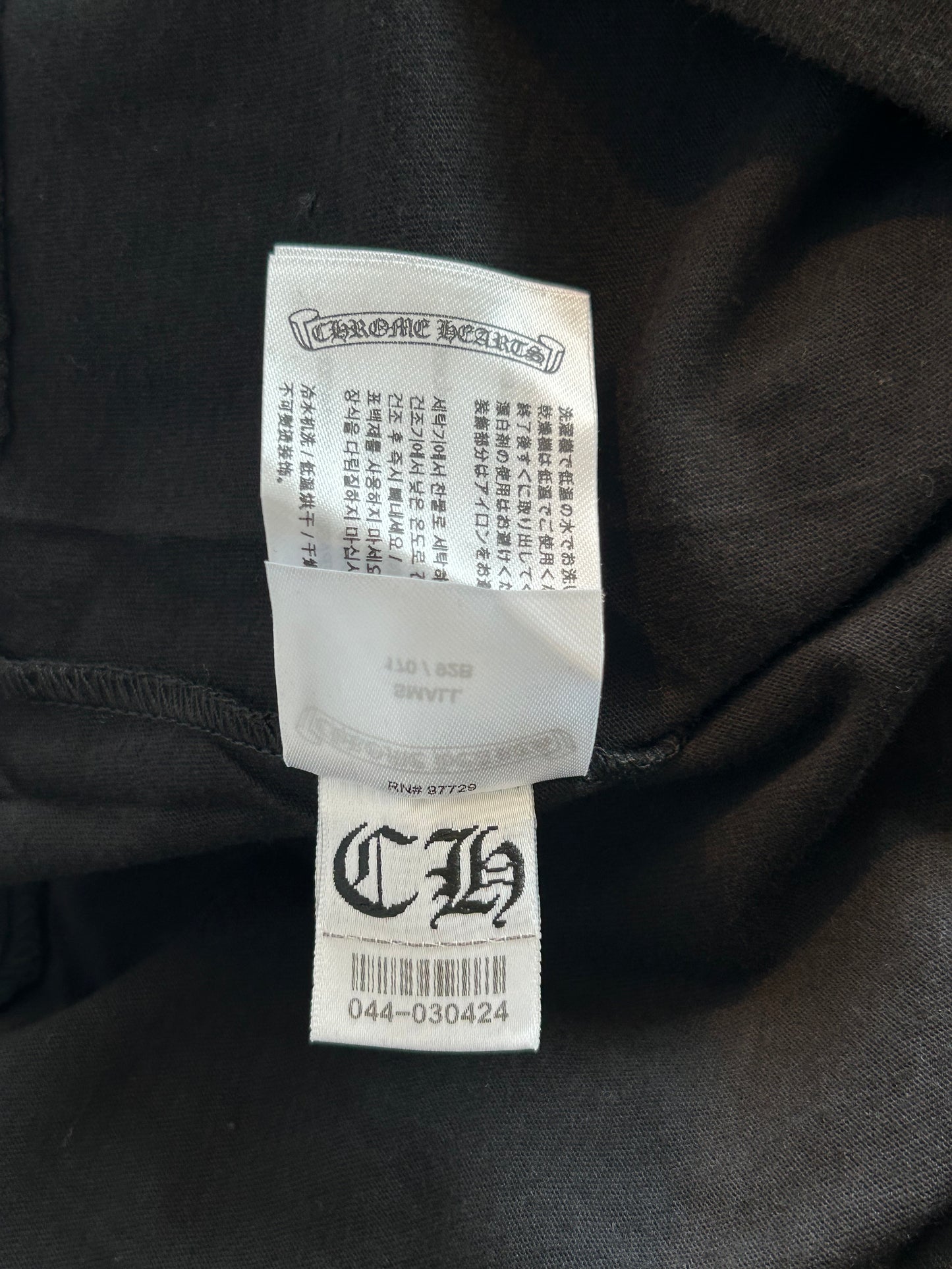 Chrome Hearts Black & Pink Neck Logo Longsleeve T-Shirt