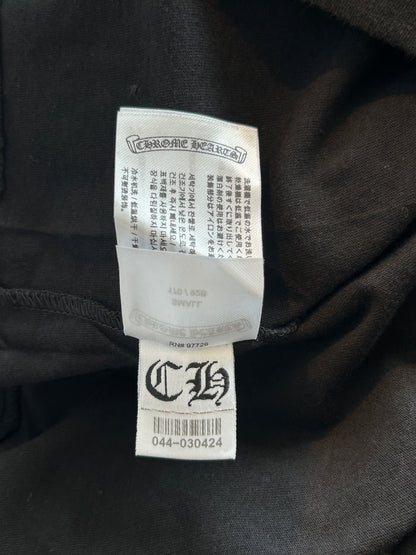 Chrome Hearts Black & Pink Neck Logo Longsleeve T-Shirt